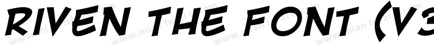 Riven The Font (v3.0)字体转换
